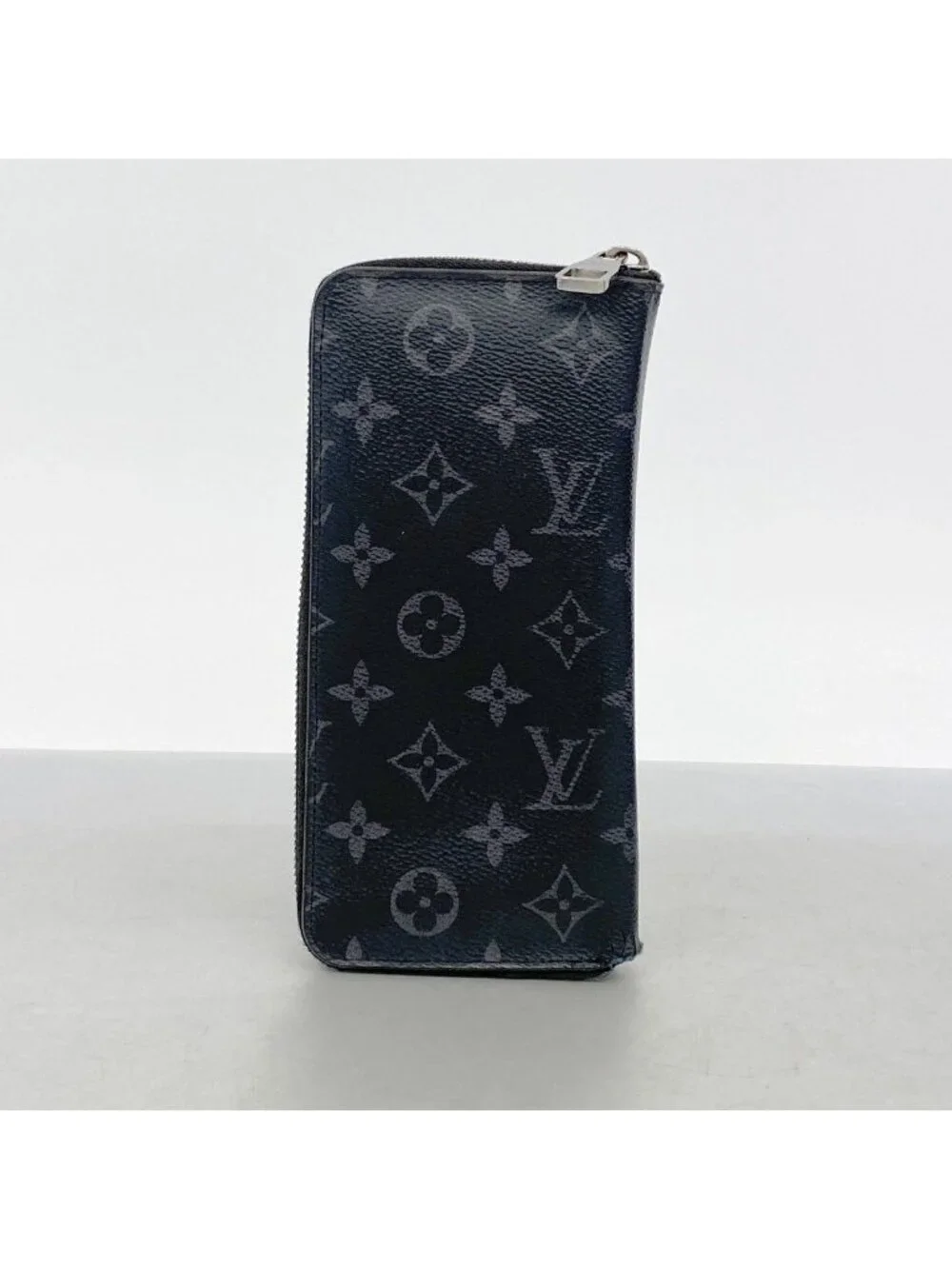 Louis Vuitton Wallet Monogram Eclipse Zippy Vertical Black